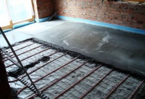 бетонная стяжка для теплых полов